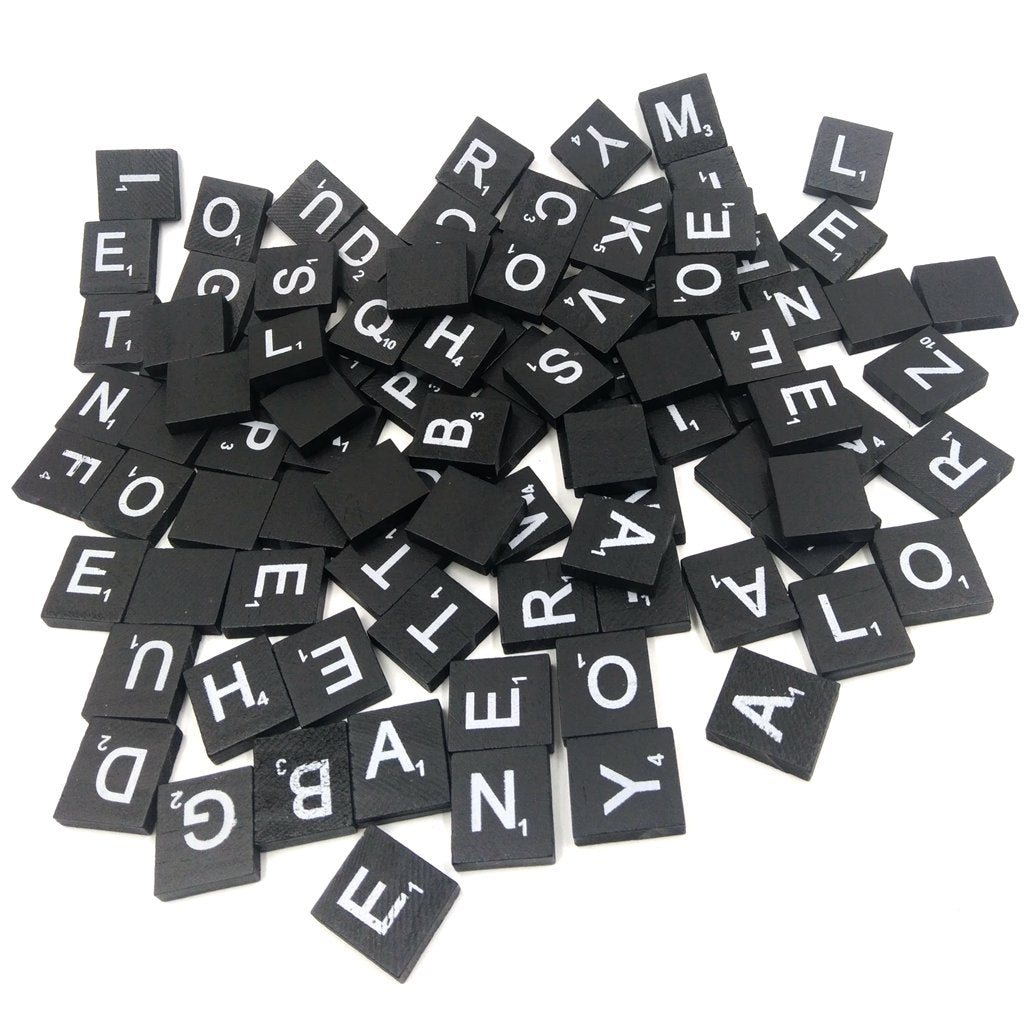 RWHXRWY 1000PCS Wooden Letter Tiles, A-Z Scrabble Letters for Crafts, Phonics, Spelling, Alphabet Tiles Crossword Game Replacement Pieces, Wall Decor