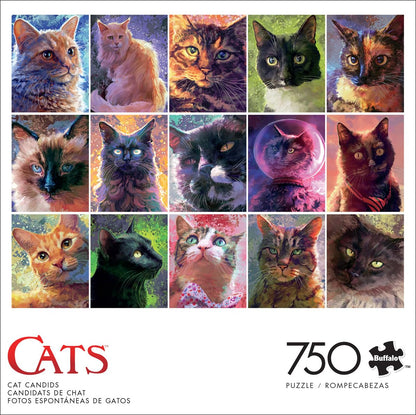 Buffalo Games - Cat Candids - 750 Piece Jigsaw Puzzle for Adults