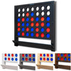 GoSports Wall Mounted Giant 4 in a Row - Jumbo Four in a Row with Coins - Black