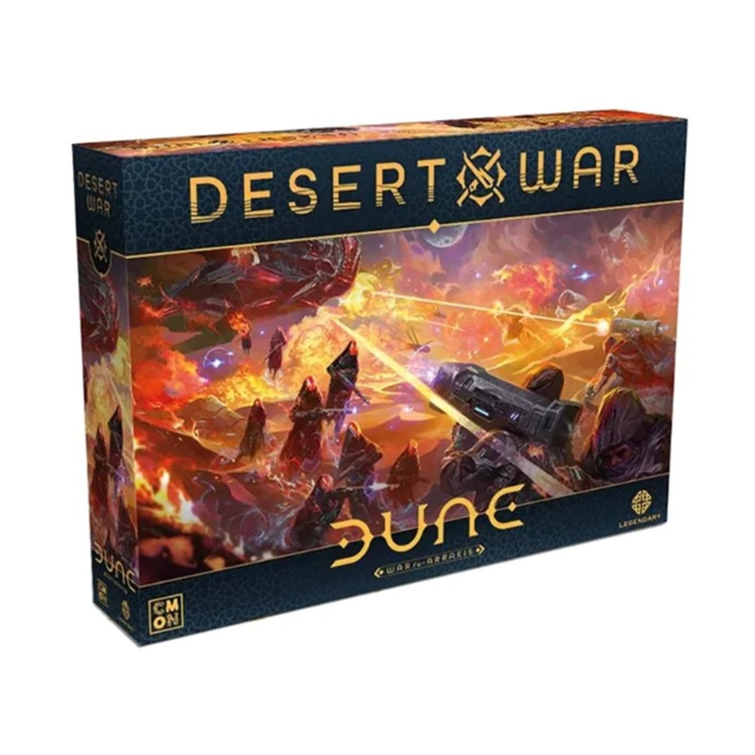 Dune: Desert War Board Game Expansion - Add New Troops and Terrain Actions! Tabletop Miniatures Strategy Game for Kids and Adults, Ages 14+, 2-4