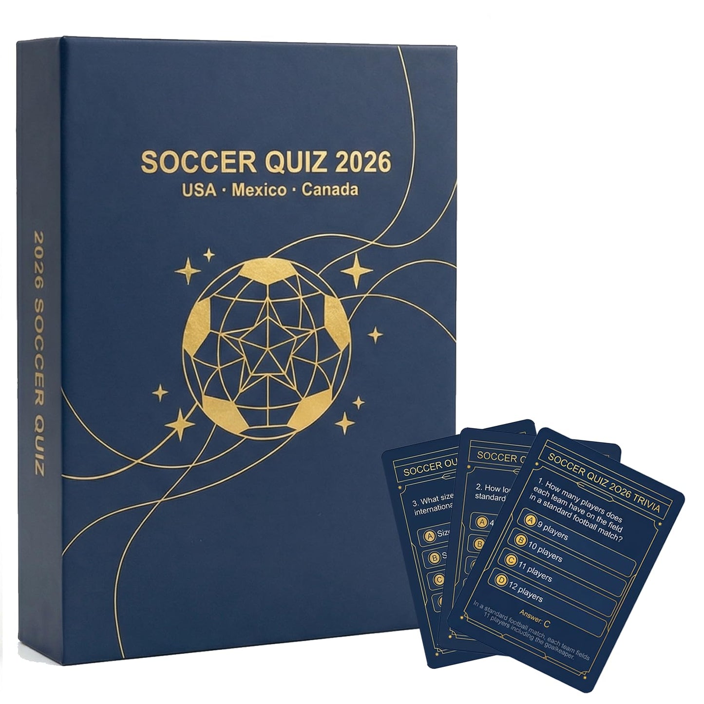 HDCooL Soccer Party Game for World Cup 2026 - 200 Question Cards for Adults, Teens & Families | World Cup 2026 Merchandise for Watch Parties & Game