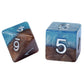 Gate Keeper Games Earth Elemental Halfsies Dice - 7pc Resin Polyhedral Set