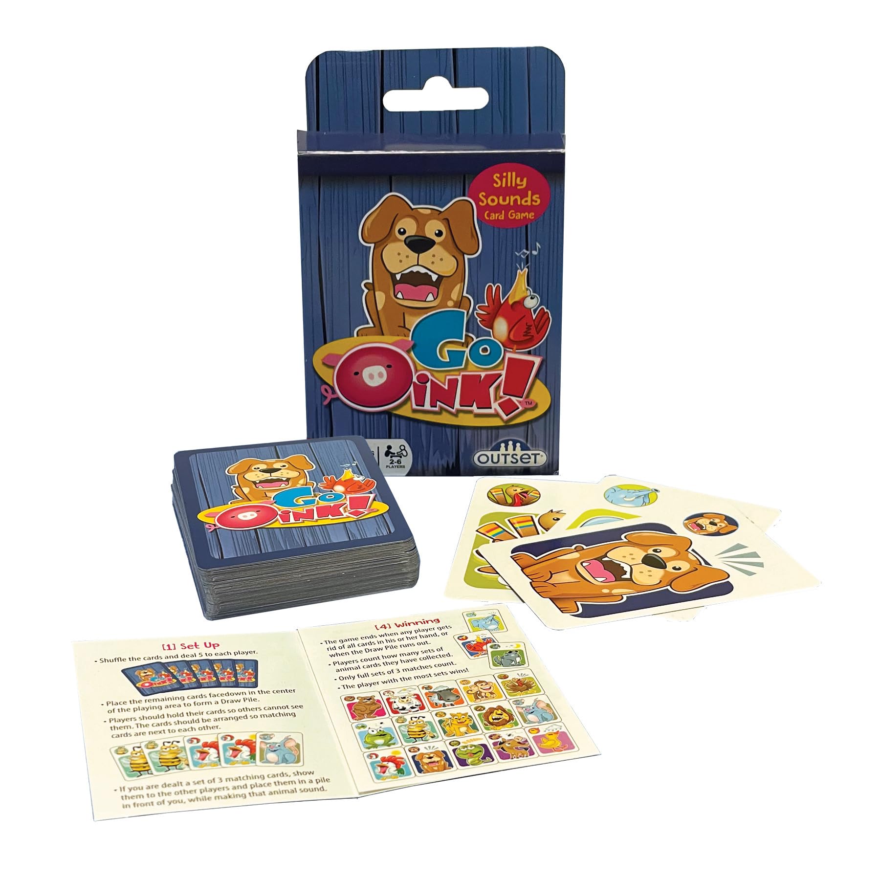 Outset Media Go Oink - The Silly Sounds Card Game for Ages 4+