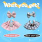 12cm Mini Dolls Clothes(NO Doll), 2 Pack Dolls Cute Outfit Accessories with , Small Clothes Set for Doll, Gift for Women(Black and Pink)