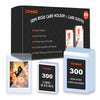 600ct Semi Rigid Card Holder - Ultra Clear Card Savers TCG Protectors, with 1/2'' Protective Lip, Semi Rigid Card Sleeves for BGS, SGC Grading