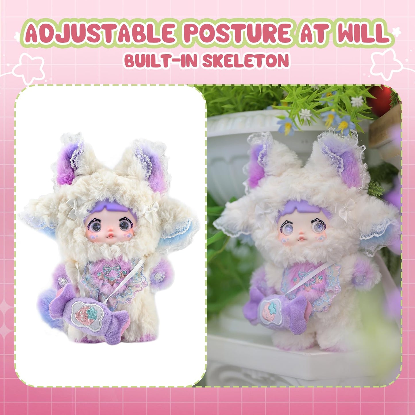 Interesting Fruits Series Blind Box - 3 Expressions Adorable Toys for Collectors - 7.1IN Random Surprise Doll with Unique Designs, 1PCS(1 of 7