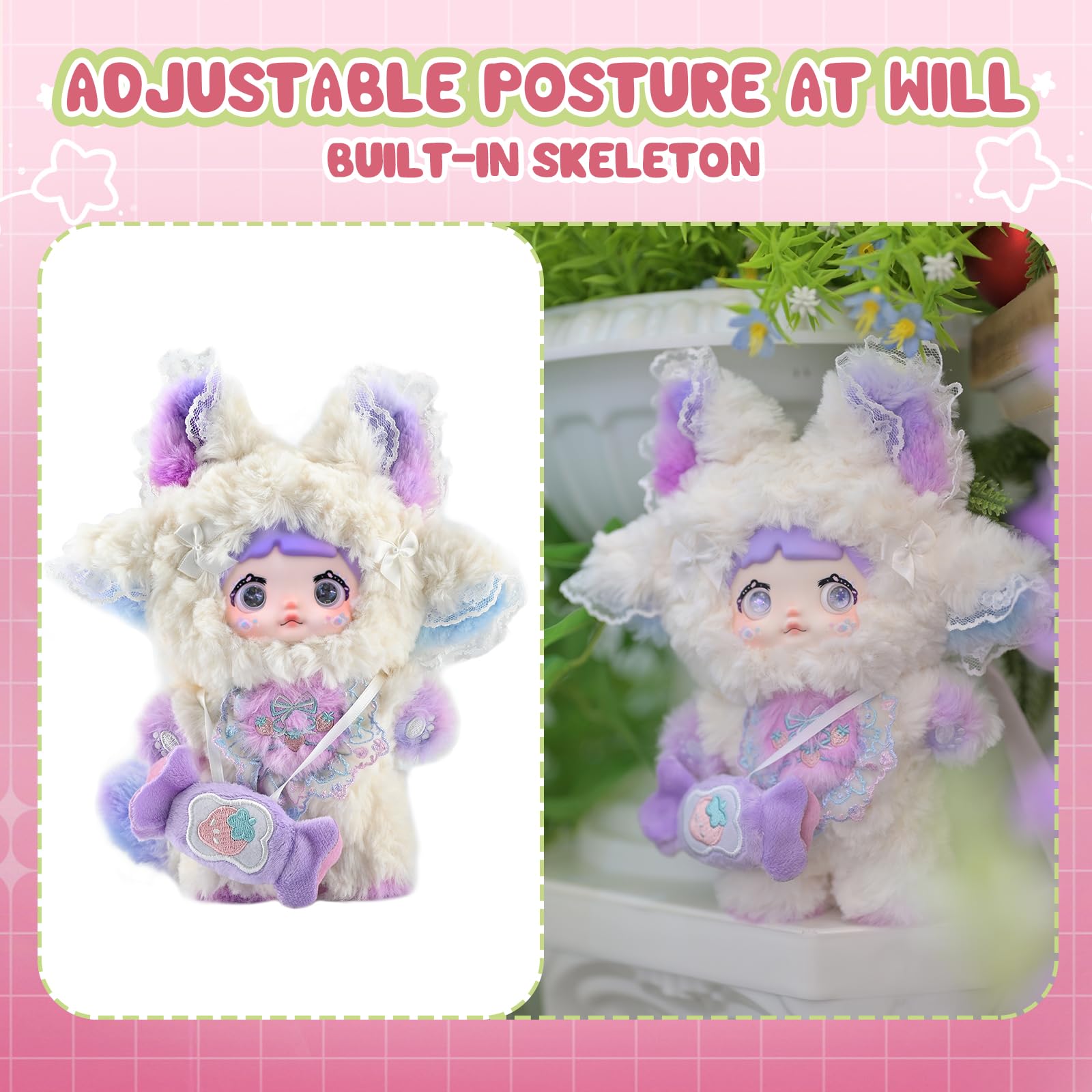 Interesting Fruits Series Blind Box - 3 Expressions Adorable Toys for Collectors - 7.1IN Random Surprise Doll with Unique Designs, 1PCS(1 of 7