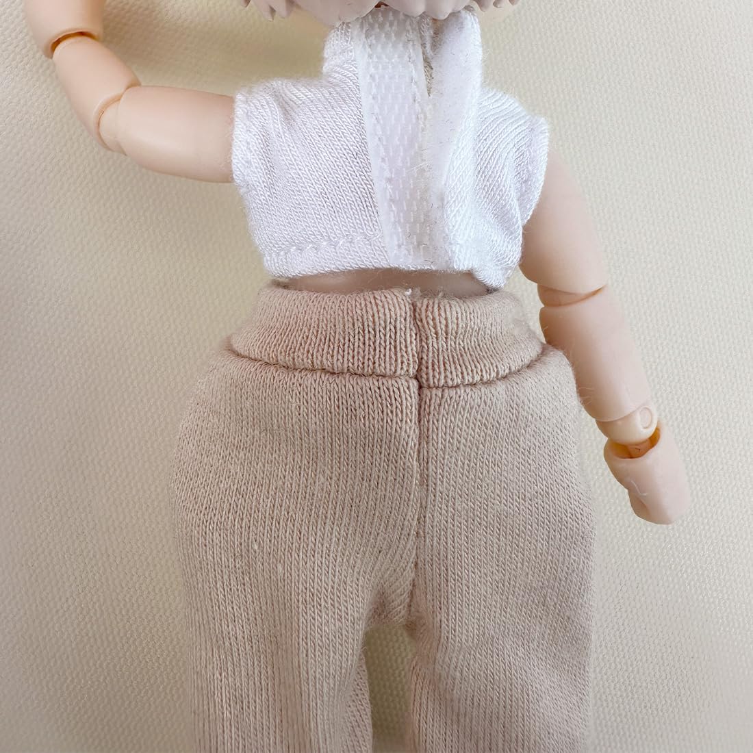 Xyrmync 1/12 BJD Doll Clothes Vest Sweatpants Ob11 Doll Dress Up Accessories (Gray+Black)