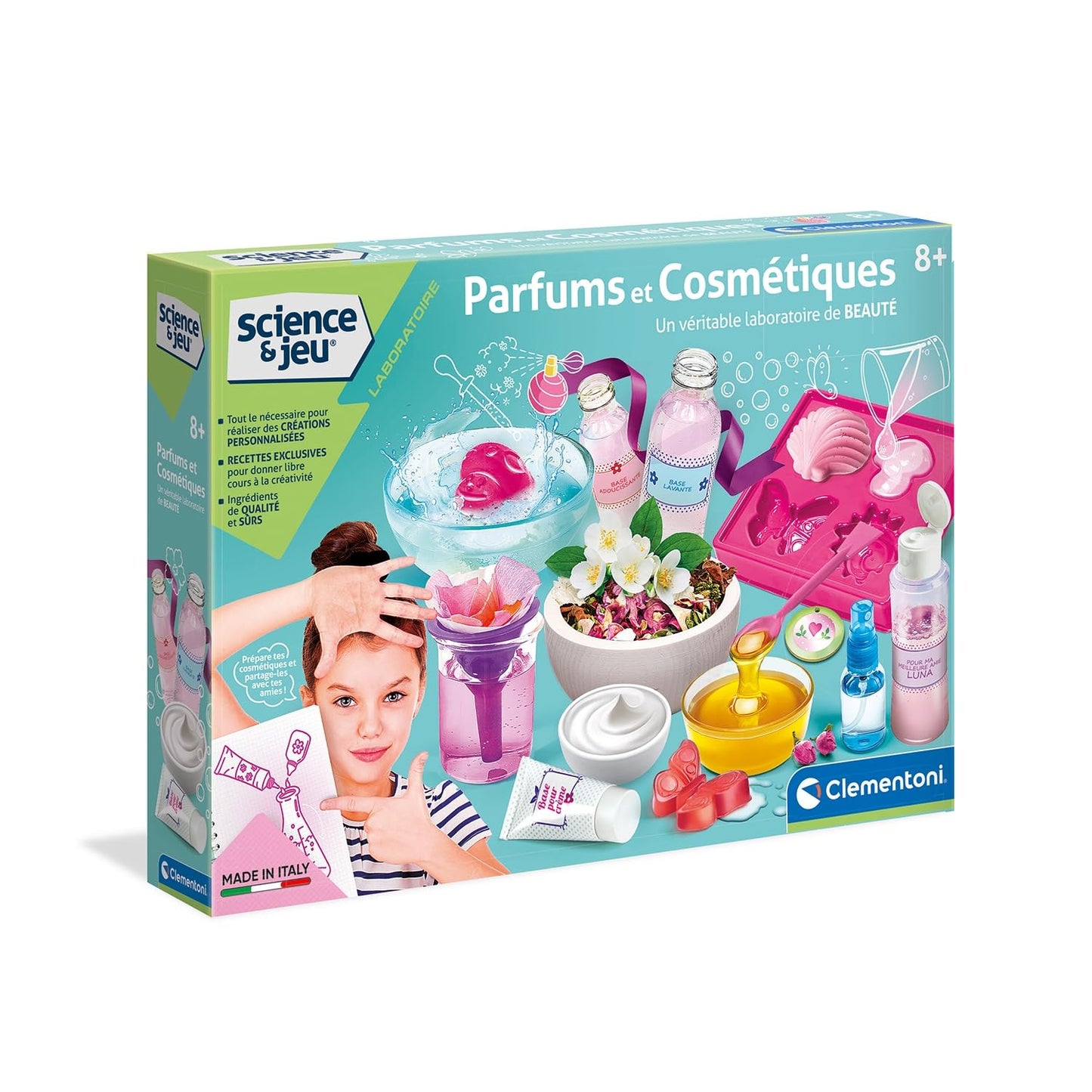 Clementoni -52567-Perfumes & Cosmetics-Scientific Game-French Version-8 Years and up-Made in Italy, 52567