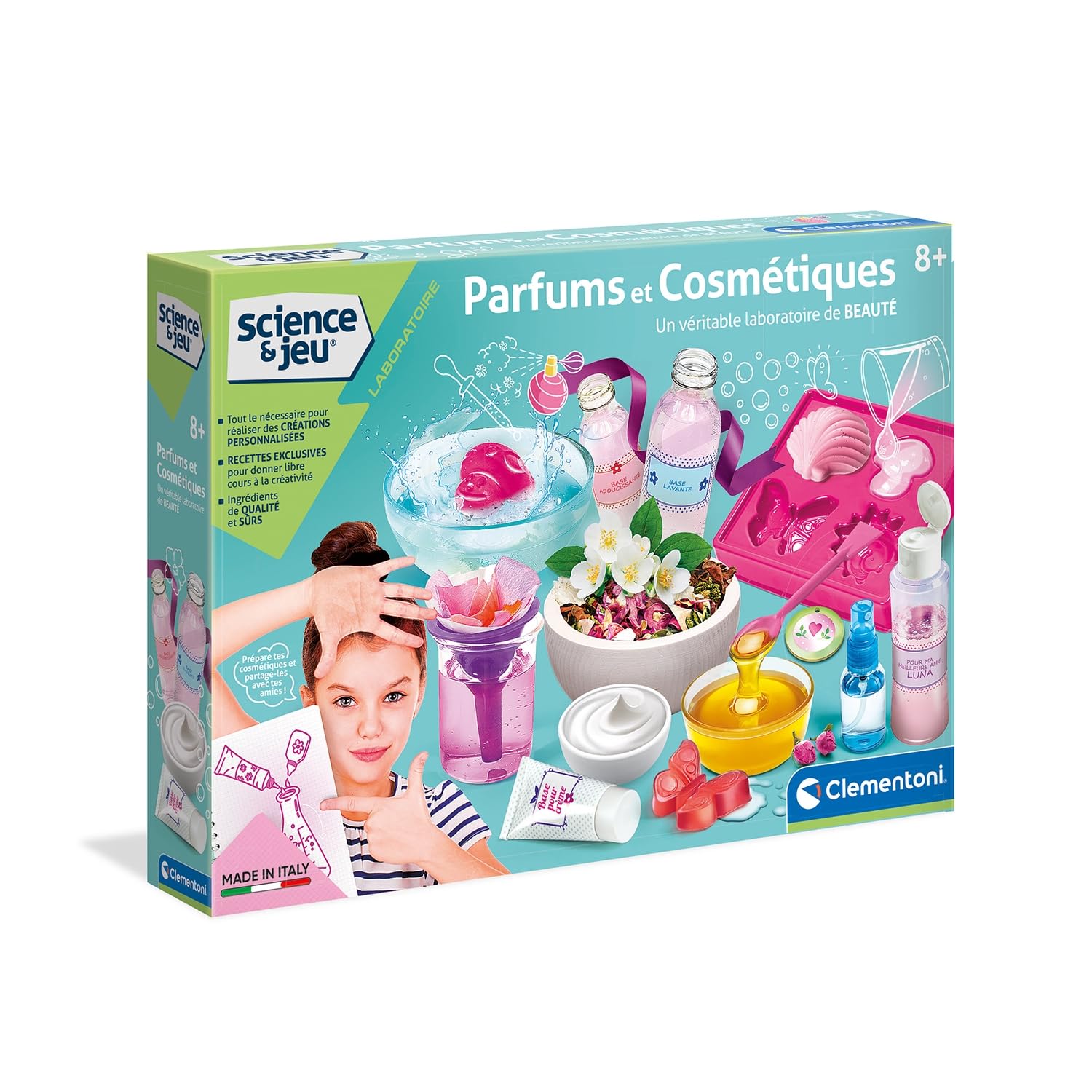 Clementoni -52567-Perfumes & Cosmetics-Scientific Game-French Version-8 Years and up-Made in Italy, 52567