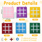 Timisea 48 Pcs Tic Tac Toe Strategic Board Game, Mini Strategic Board Game for Kids Family,Classic Mini Board Toys, Board Gifts for Students