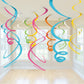 AimtoHome Party Swirl Decorations, Red and Blue Foil Ceiling Hanging Swirl Decoration, Whirls Decorations for Birthday | Wedding | Anniversary |