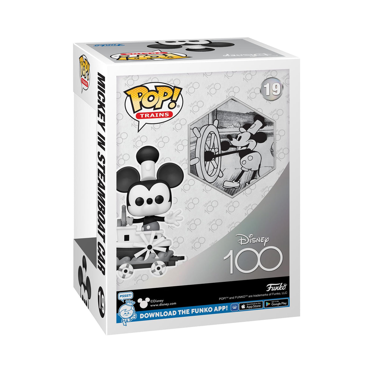Funko POP! Trains: Disney 100 - Mickey in Steamboat Car - Collectable Vinyl Figure - Gift Idea - Official Merchandise - for Kids & Adults - Movies