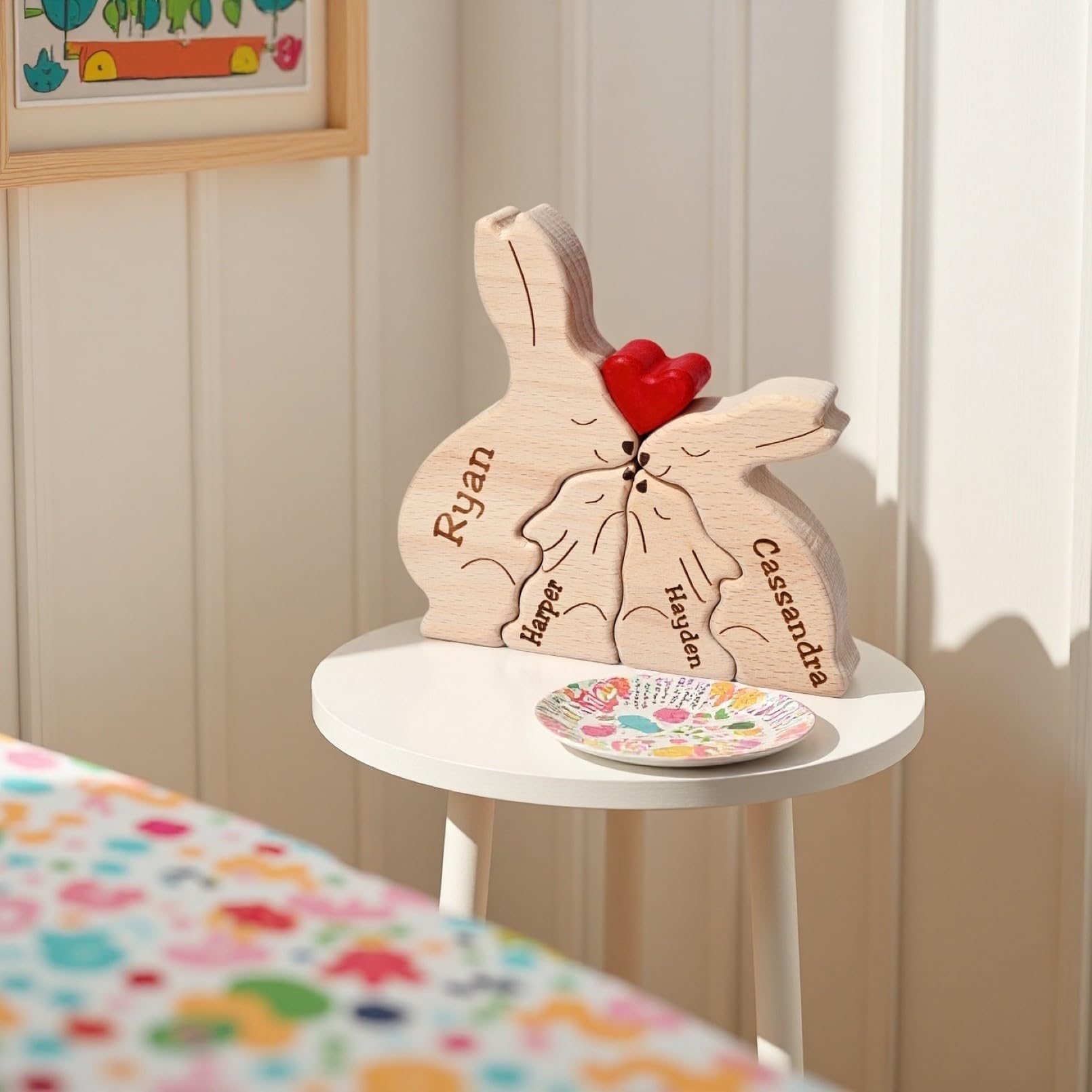 Personalized Family Puzzle (Rabbit)