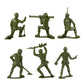 TimMee Big Military Dump Truck with 6pc Jumbo Army Men Olive Green - USA Made