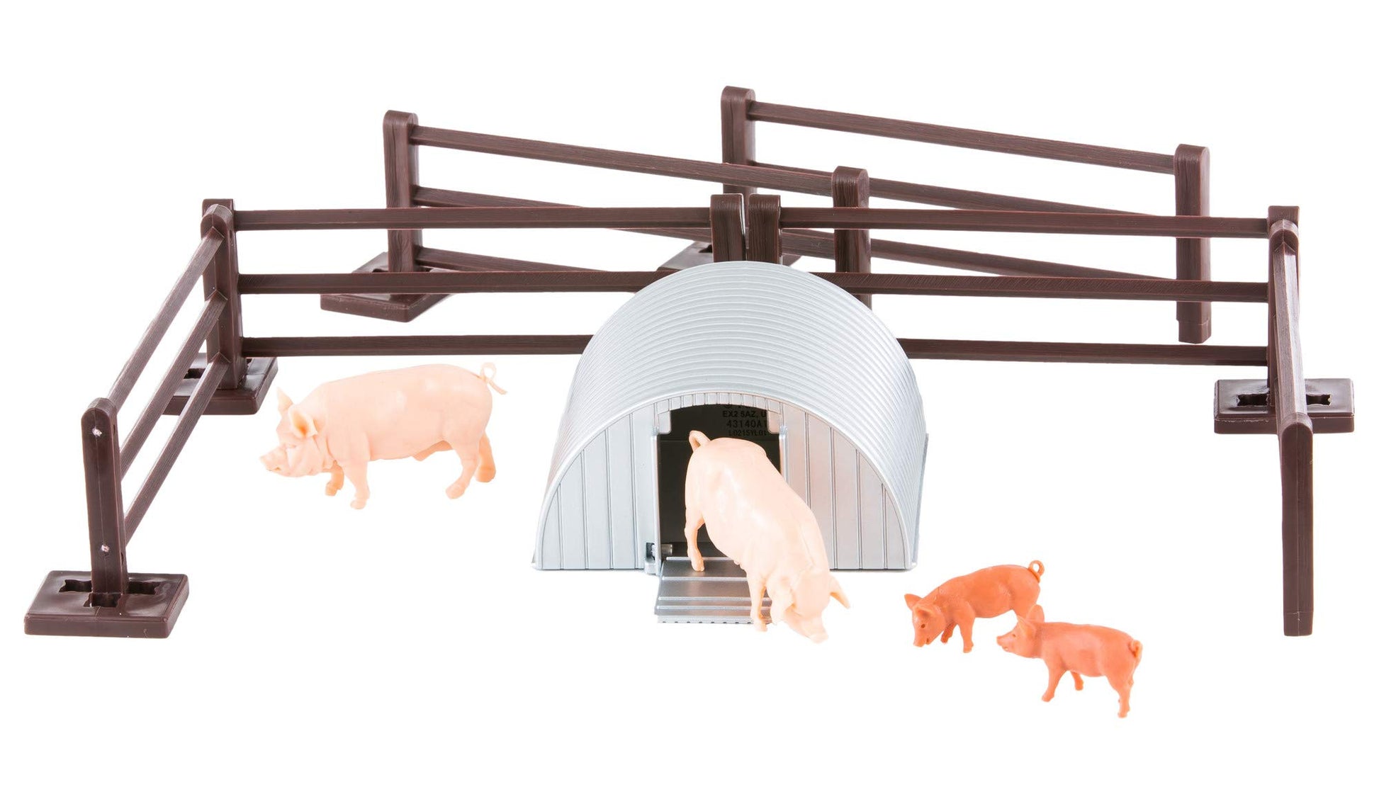Britains 1:32 Pig Pen Farm Playset, Collectable Farmyard Animal Toys for Children, Toy Farm Animals Compatible with 1:32 Scale Farm Toys, Suitable