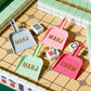 Xelbreelark 4-Piece Mahjong Tile Shuffler Set with 4 DIY Stickers | Ultra-Thin Shuffler Paddles & Cute Decorative Accessories | Fun Mahjong Gifts