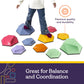 Special Supplies Stepping Stones for Kids Indoor and Outdoor Balance Blocks Promote Coordination, Balance, Strength Child Safe Rubber, Non-Slip