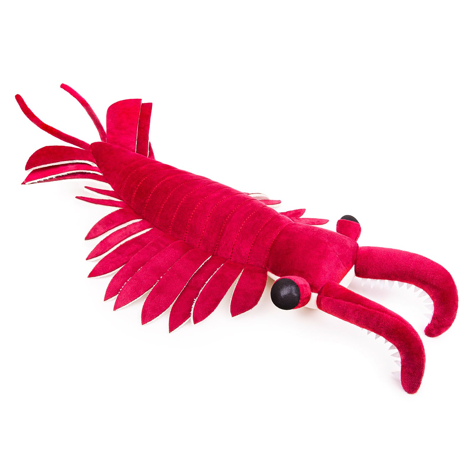 ZHONGXIN MADE Realistic Cambrian Ancient Organism Anomalocaris Plush Toy - 21" Lifelike Cambrian Creature Anomalocaris Stuffed Animals Model Plushie