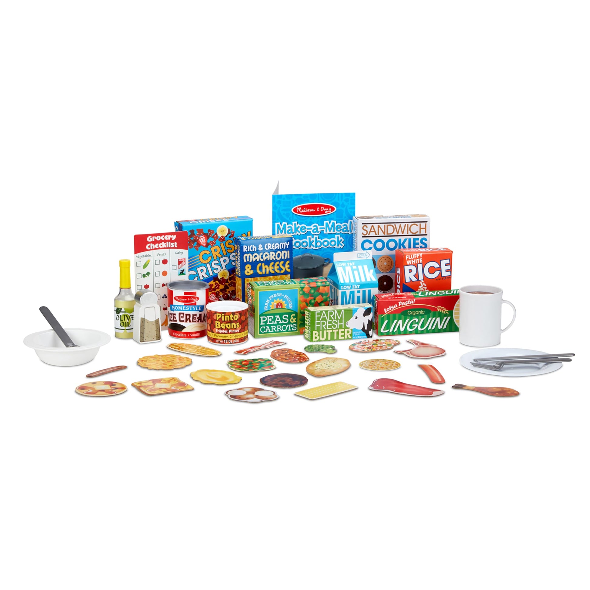 Melissa & Doug Deluxe Kitchen Collection Cooking & Play Food Set - 58 Pieces
