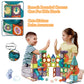 BINZKBB Light Magnetic Tiles Building Blocks for Kids,3D Clear Educational STEM Building Toys,Magnetic Marble Run Blocks Toys for Kids Ages 3 4 5 6 7