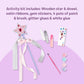 Melissa & Doug Created By Me! Paint & Decorate Your Own Wooden Princess Wand Craft Kit, Pink Princess Crafts Great for Rainy Days, Toys for Kids Ages