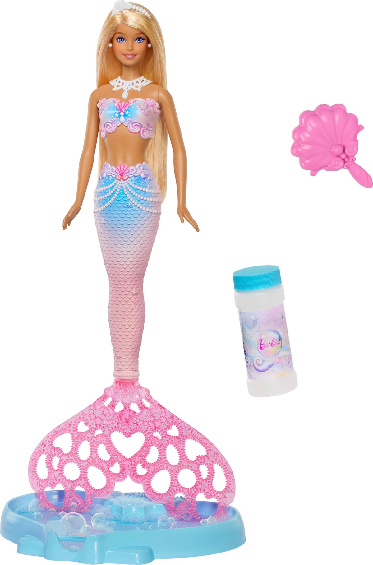 Barbie Bubble Sparkle Mermaid Doll Including Color Streaked Hair