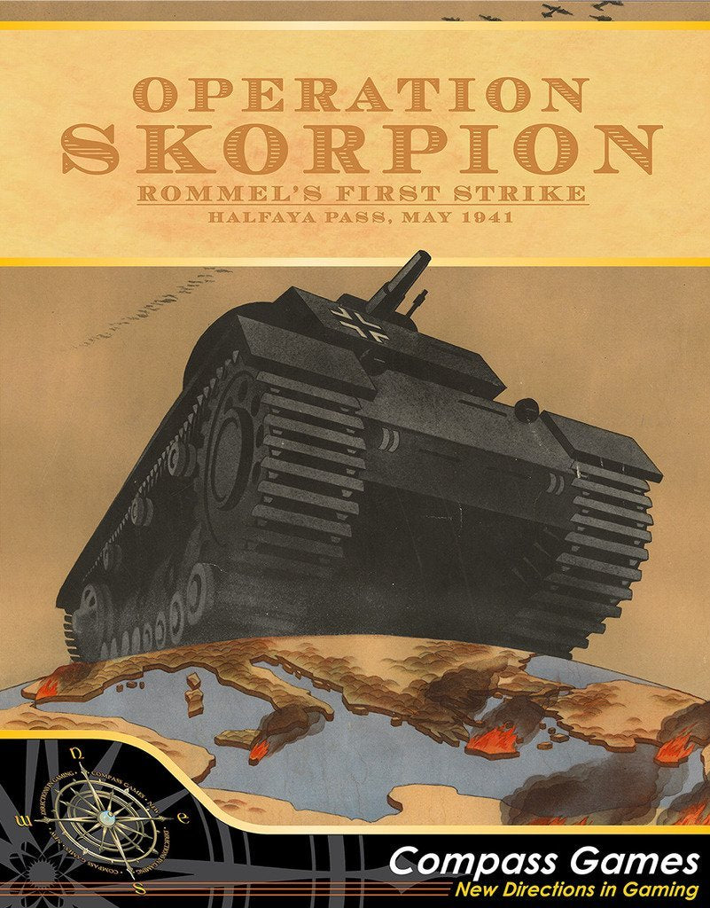 COMPASS: Operation Skorpion, Rommel's First Strike, Halfaya Pass, May 1941, Board Game