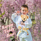 Houwsbaby Taekwondo Teddy Bear Stuffed Animal Karate Bear Martial Arts Plush Toy Adorable Gifts for Taekwondo Kids Black Belt Presents for Girls