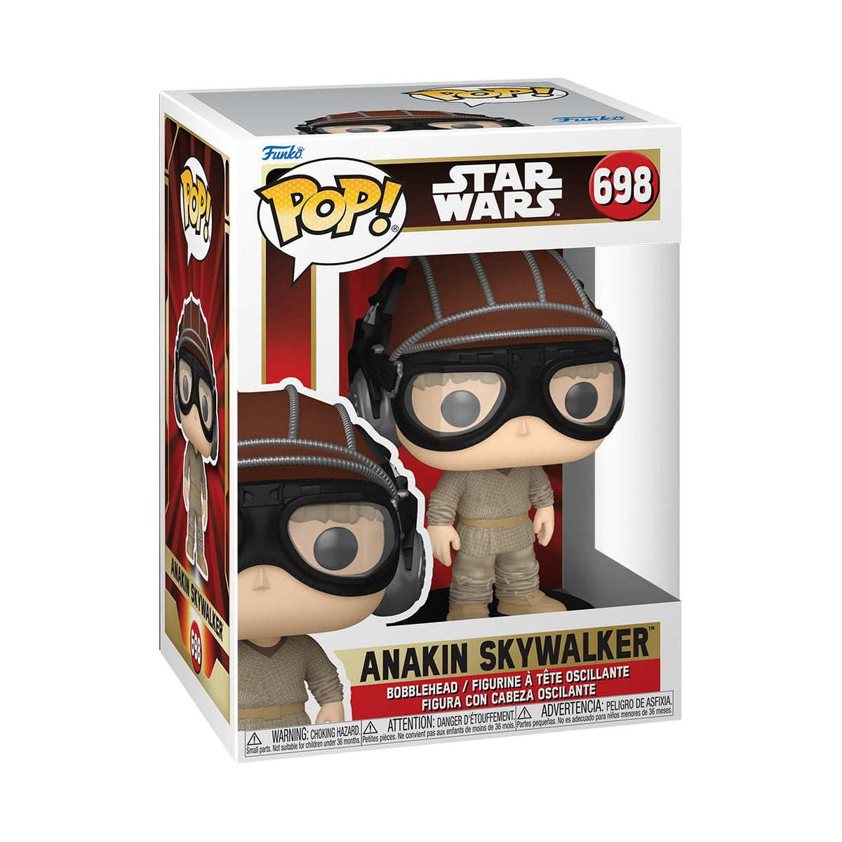 Funko POP! Star Wars: Episode 1 The Phantom Menace Anniversary - Anakin Skywalker with Helmet - Collectable Vinyl Figure - Gift Idea - Official