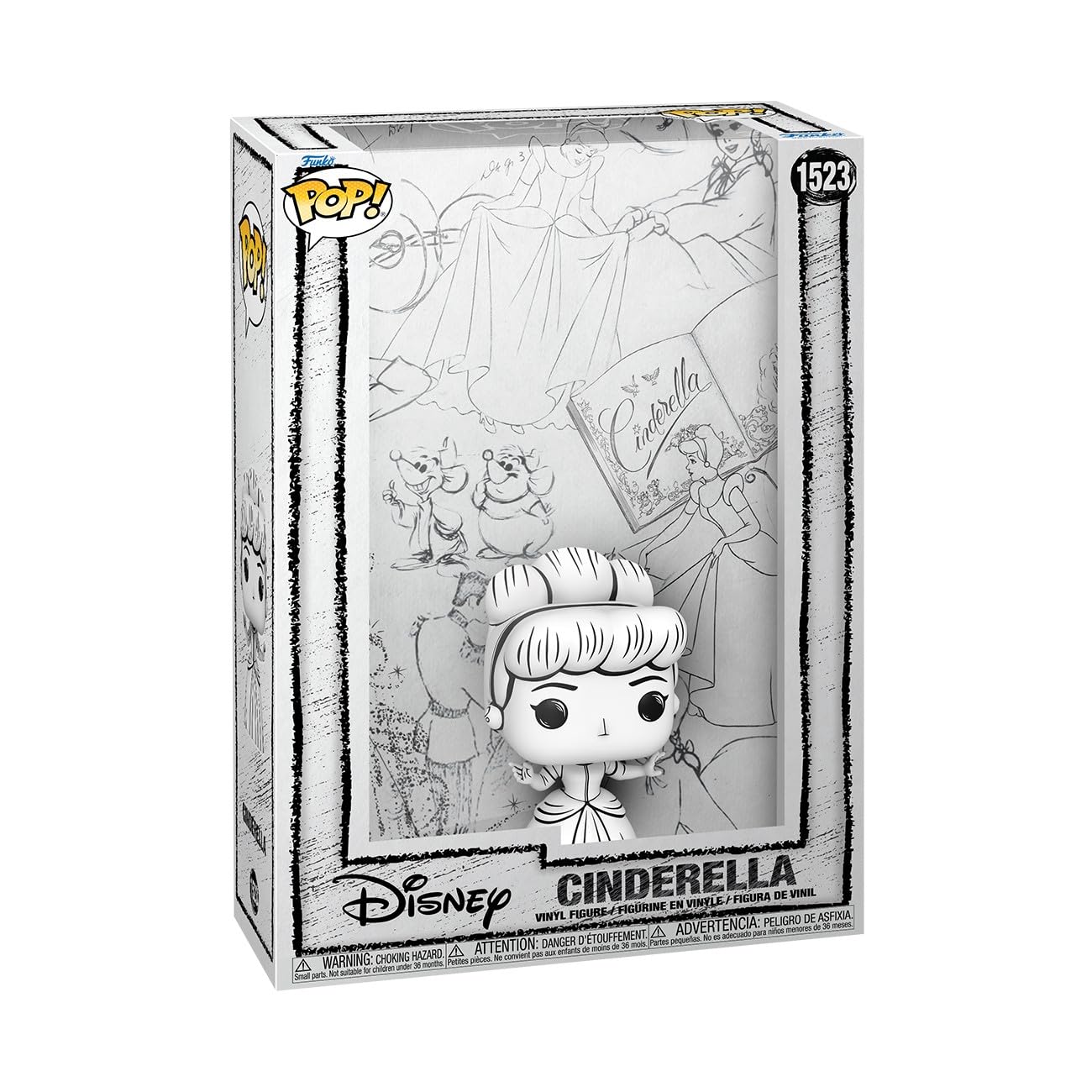 Funko POP Cover: Sketched - Cinderella - Collectable Vinyl Figure - Gift Idea - Official Merchandise - for Kids & Adults - Movies Fans - Model Figure