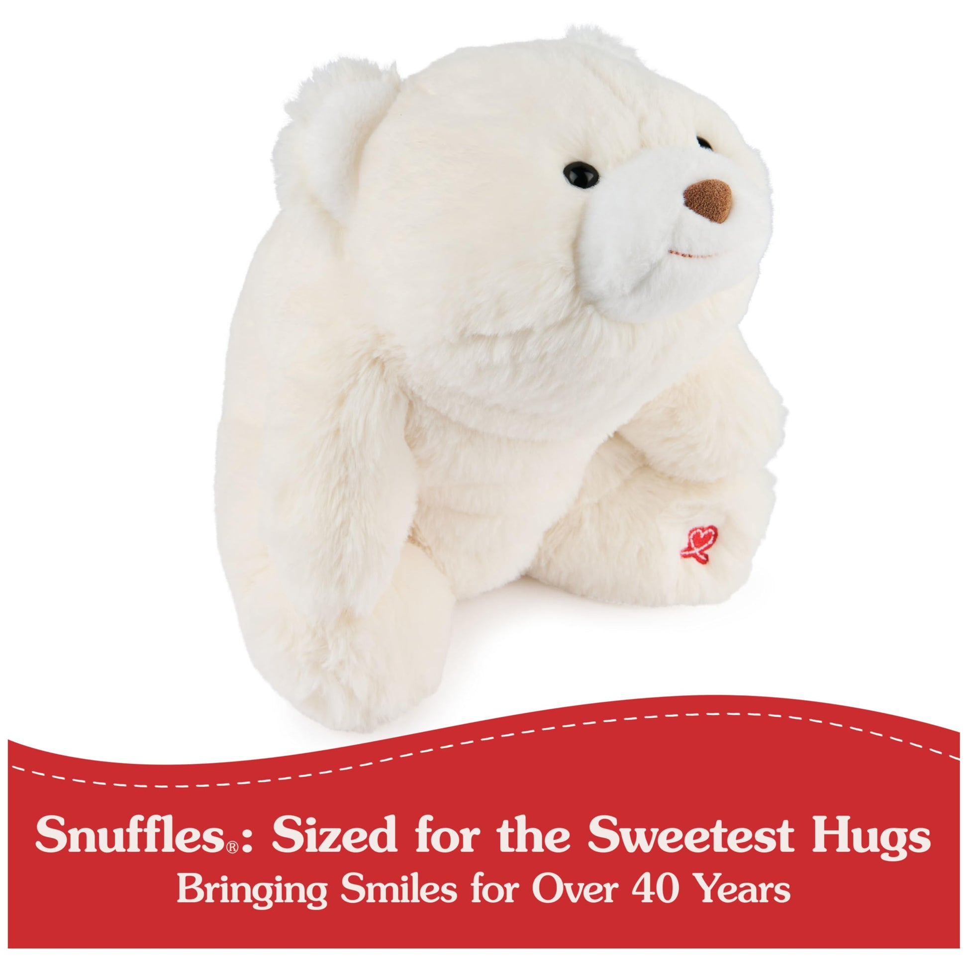 GUND Snuffles 10-Inch White Classic Teddy Bear Plush Toy, Ages 0+
