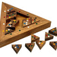 Color Match Triangle Wooden Puzzle Brain Teaser