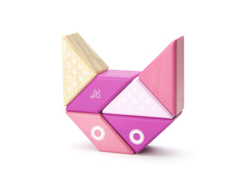 6 Piece Tegu Travel Pal Magnetic Wooden Block Set, Kitty