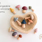 Mushroom Toys Wooden Woodland Kids Garden Fungi Mushroom Table Decor Set of 12
