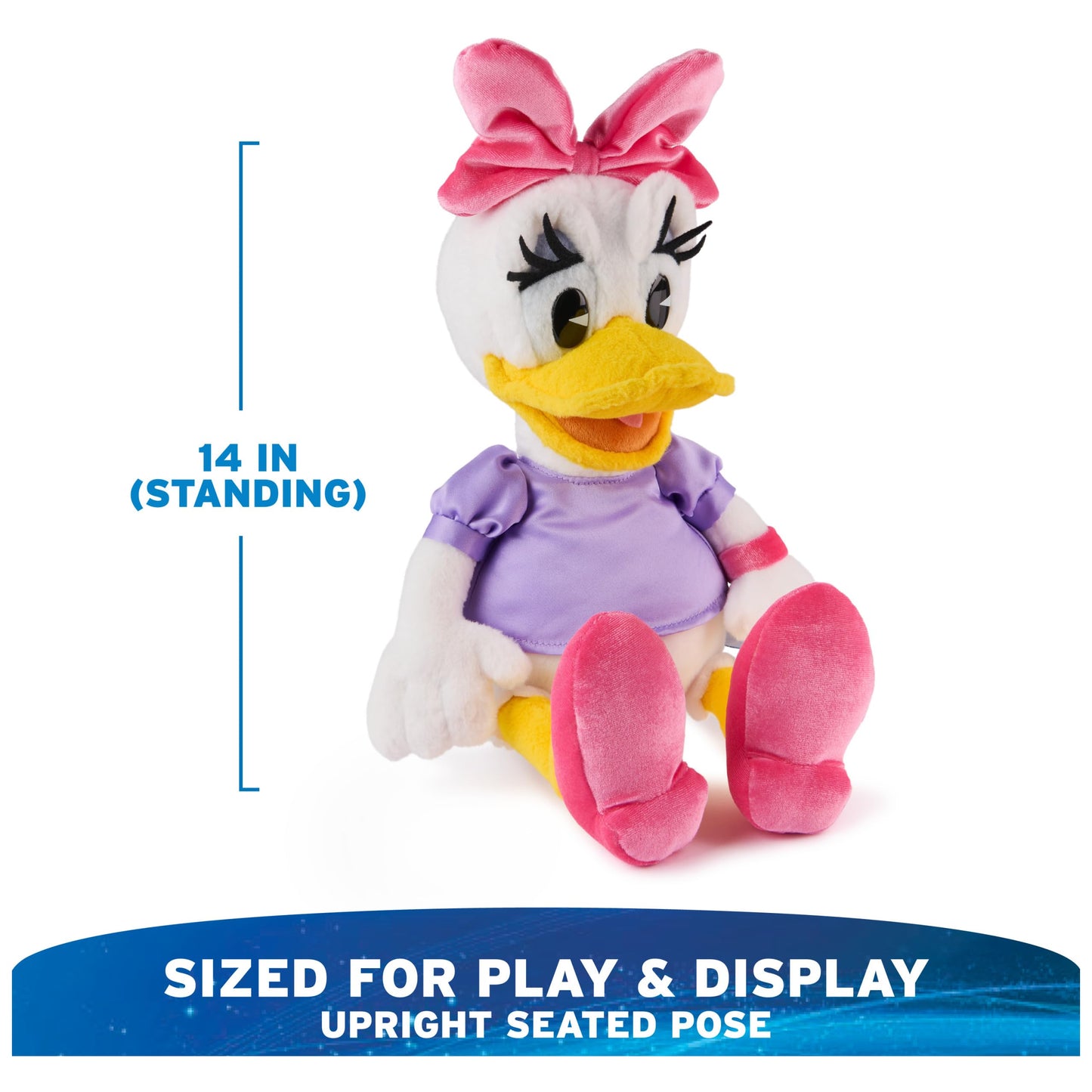 GUND Disney Official Daisy Duck 14-Inch Deluxe Plush Toy for Ages 1+
