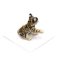 Little Critterz Tiger Cub Decorative Porcelain Display Object “Sneak” - Handcrafted Hand-Painted Adult Home Décor Accent