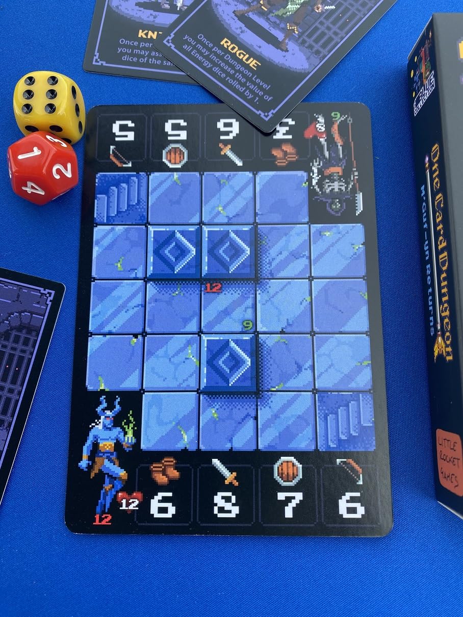 Little Rocket Games One Card Dungeon Expansion M'GUF-YN Returns Board Game in Italian and English
