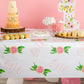 Juvale 1st Birthday Tablecloths for Girls - 54 x 108 in, 3-Pack, Pink Floral Plastic - Some Bunny is One Theme & Waterproof Disposable Cover