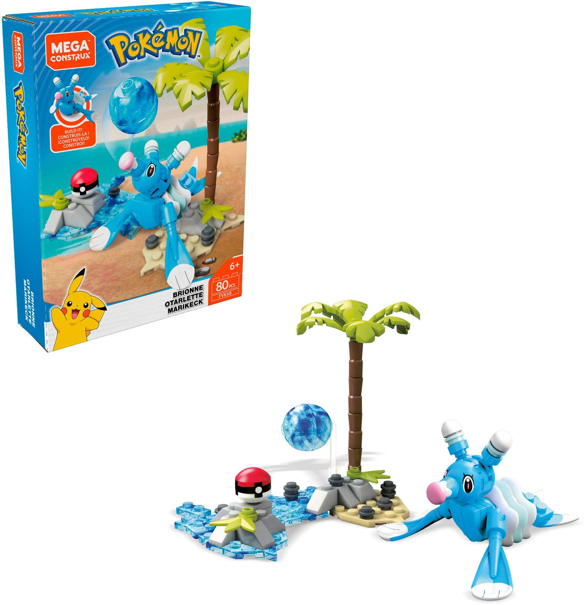 Mega Construx Pokemon Brionne Building Set