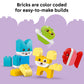 LEGO DUPLO My First 3 in 1 Creative Cute Pets Building Toy for Toddlers - Pretend Play Set for Boys & Girls, Ages 1.5+ - Learning & Education Toy for
