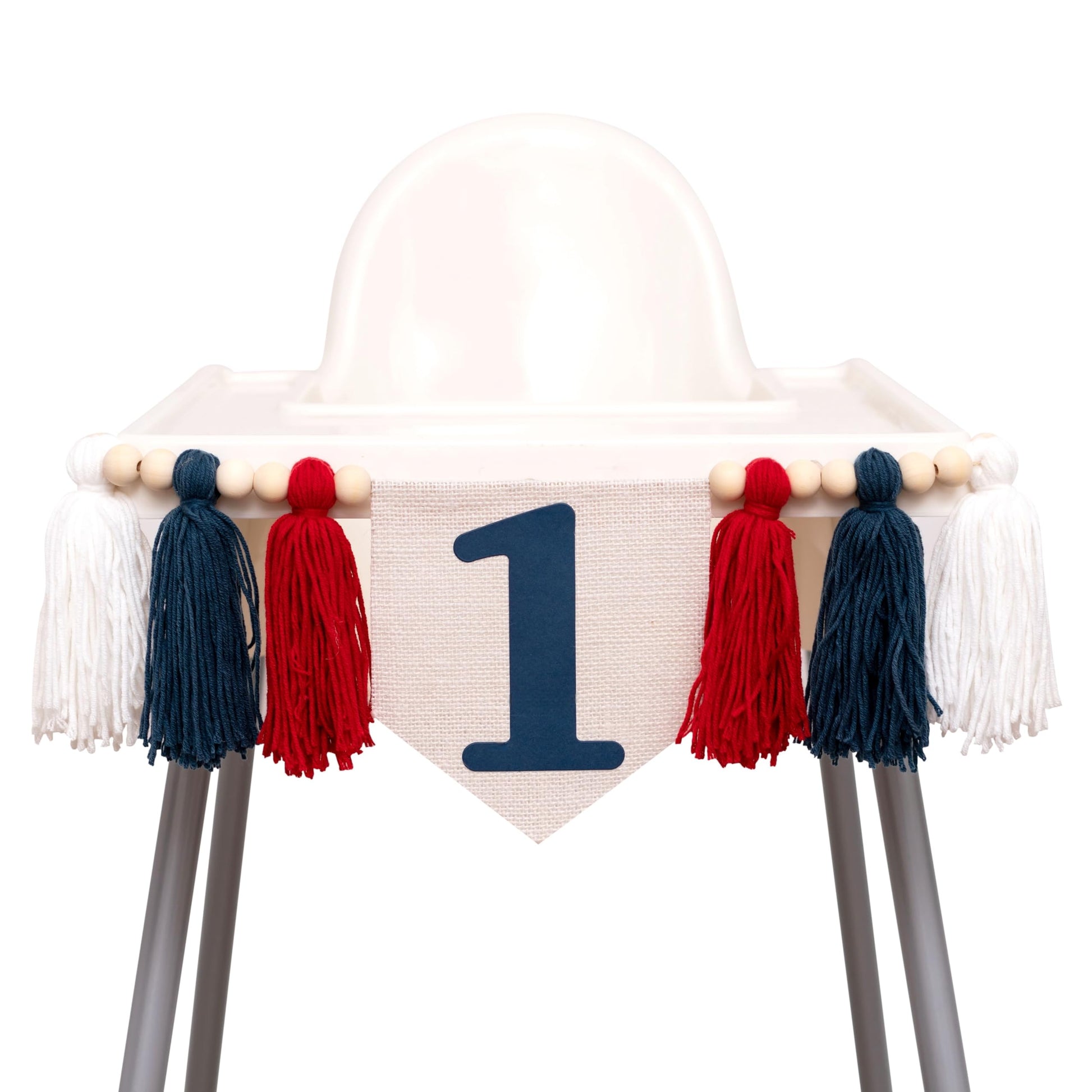 CIEQR Baseball High Chair Banner 1st Birthday
