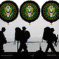 Havercamp U.S. Army Party Balloons (3pcs.)! 18" Round Foil Mylar Balloons. U.S. Army Licensed. American Heroes Military Camo Collection.
