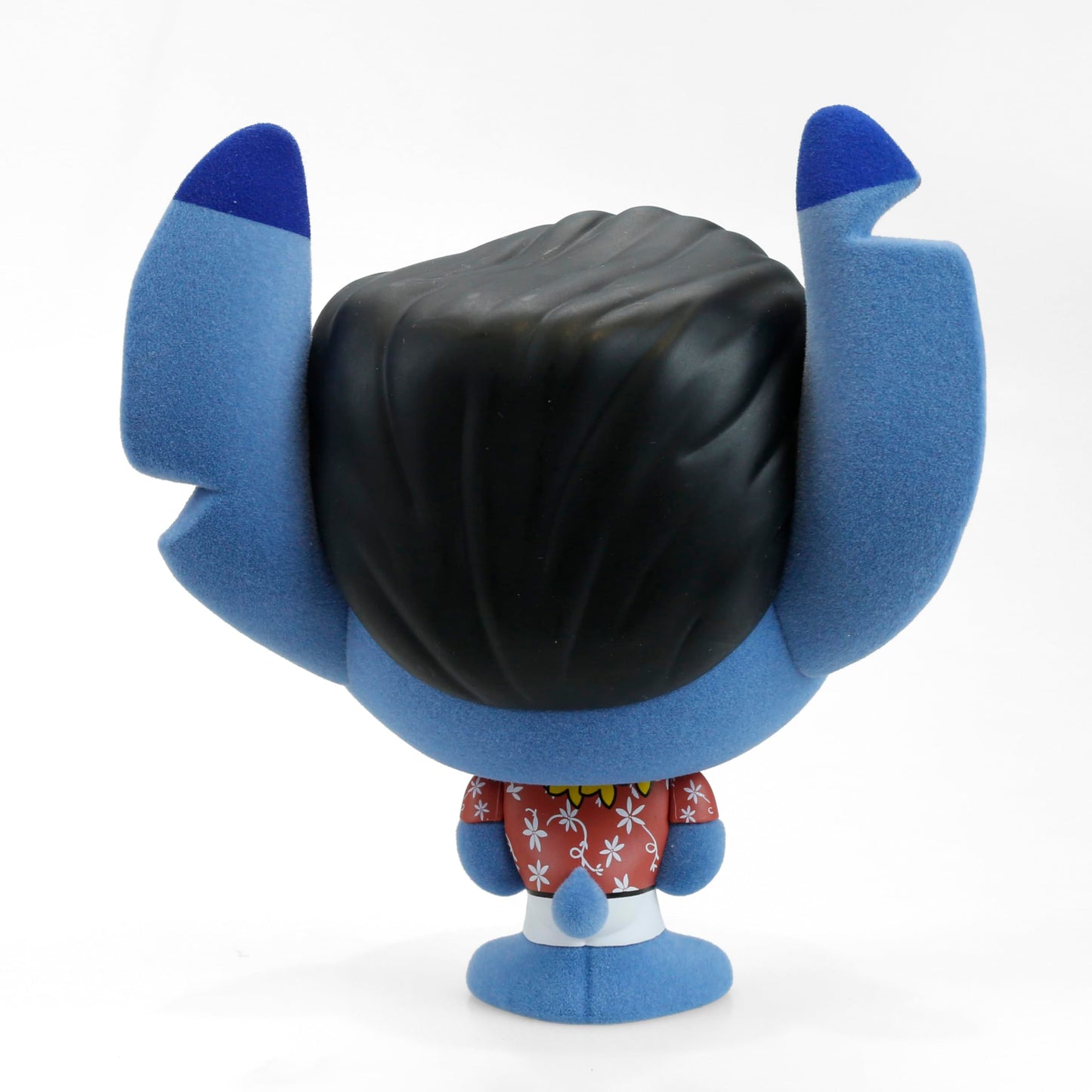 Collectible Disney: Lilo and Stitch Blue Hawaiian Elvis Stitch Flocked 4” Bhunny Stylized PVC Figure