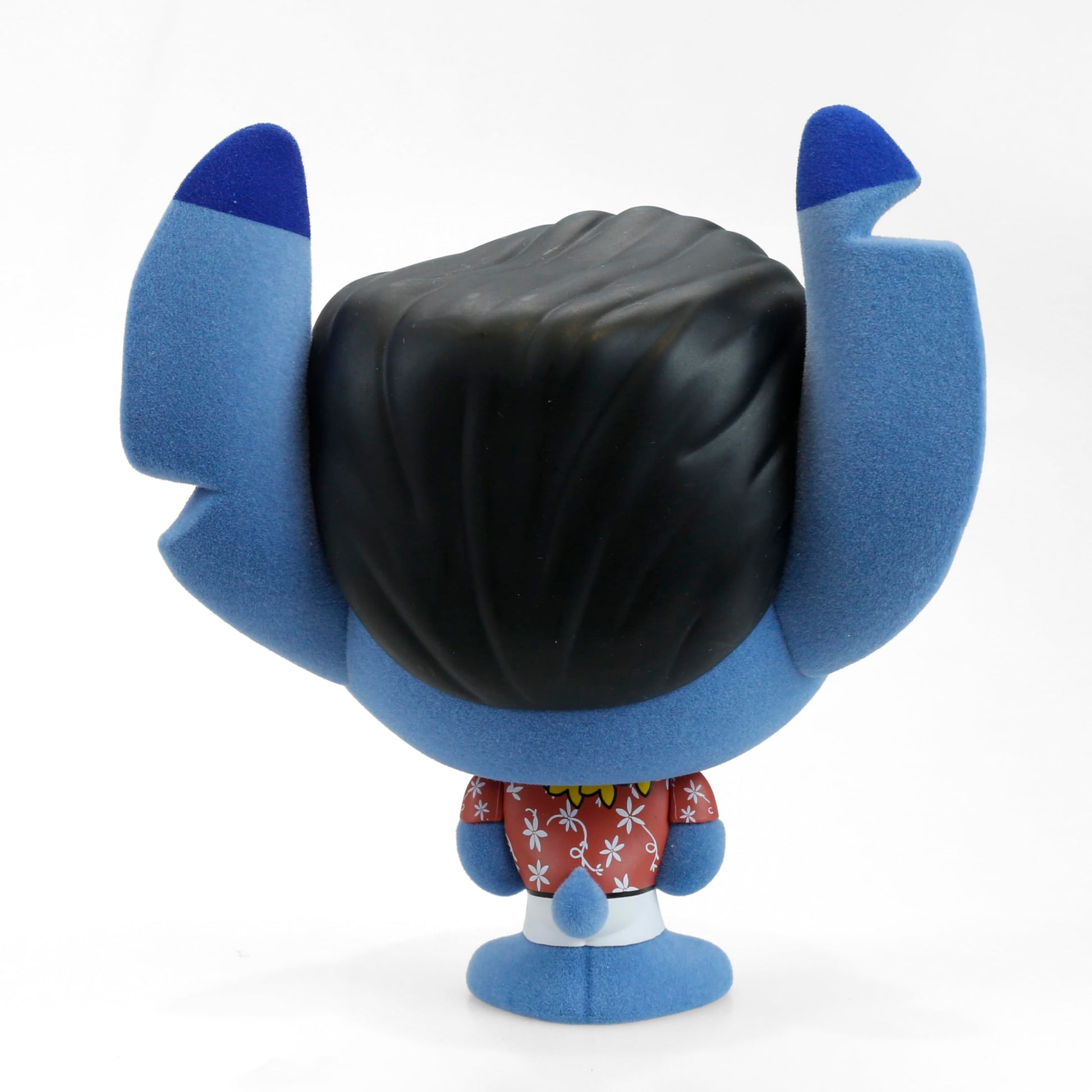 Collectible Disney: Lilo and Stitch Blue Hawaiian Elvis Stitch Flocked 4” Bhunny Stylized PVC Figure