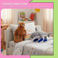 SEIUGDEF 2-Pack Italian Brainrot Plush Toys, Tralalero Tralala and Tung Tung Sahur Stuffed Figures, Big Soft Meme Stuffed Animals Toys for Desk Decor