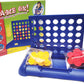 4 IN A ROW Board Games Foldable Line up 4 Toys Children's Educational for Kids Blue SHUYUE