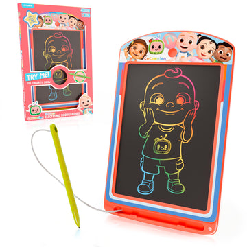 Lollipop - Cocomelon Electronic Drawing Pad for Kids - LED Tablet Doodle Board with Color Stylus - Erasable Writing Doodle Board, Magic Pad Magnetic