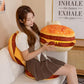 funnykitten Hamburger Plush Pillow, 3D Simulation Cheeseburger Pillow Burger Plush Hugging Pillow Cushion Funny Food Plush Pillows Toy for Home Decor