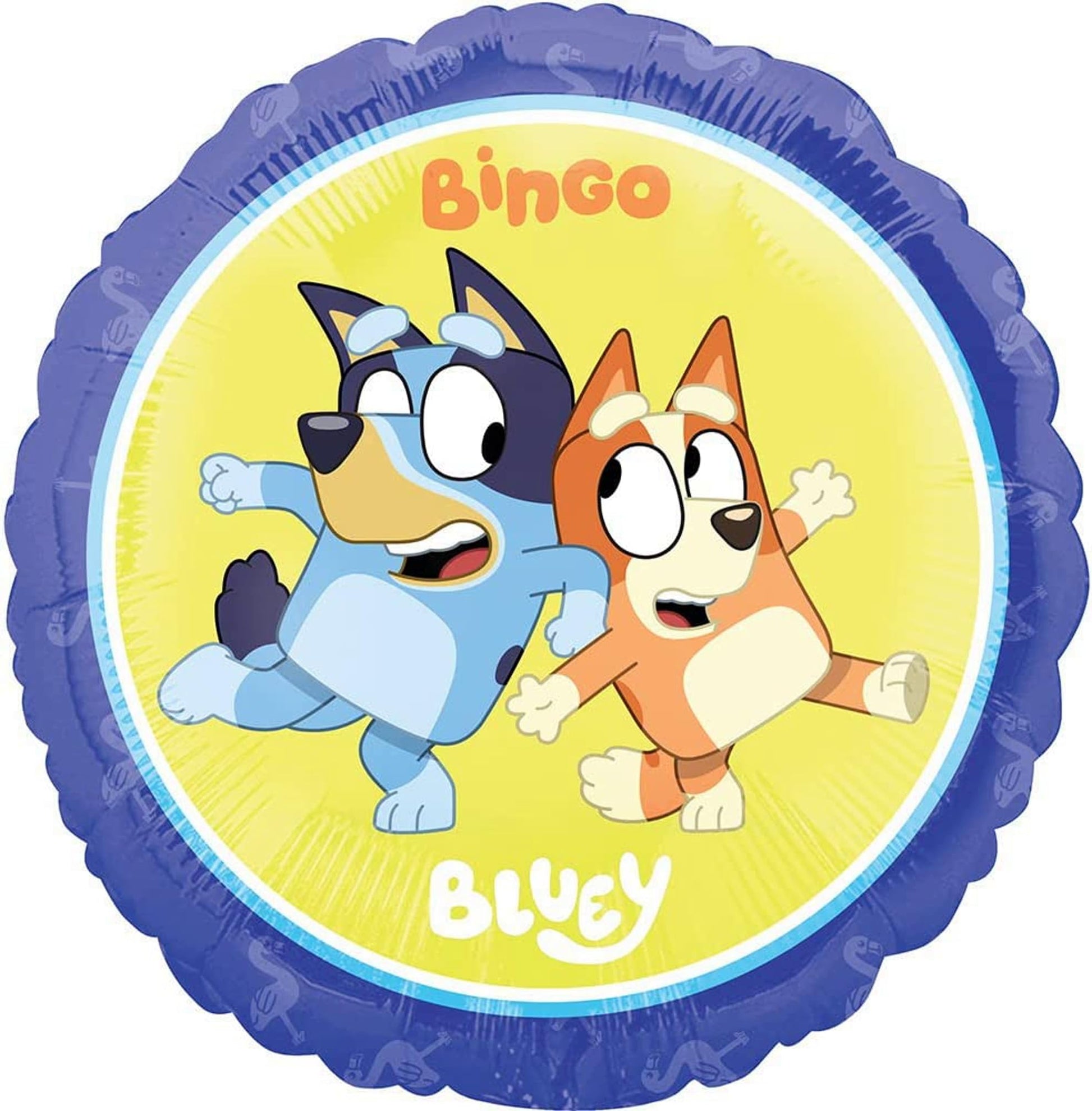 Anagram Bluey 2nd Birthday Party Supplies Foil Balloon Bouquet Decorations